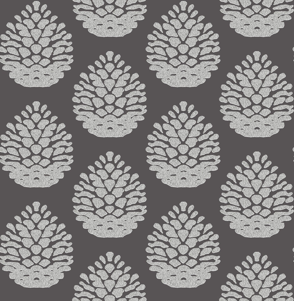 Chesapeake 3118-25093 Totem Taupe Pinecone Wallpaper