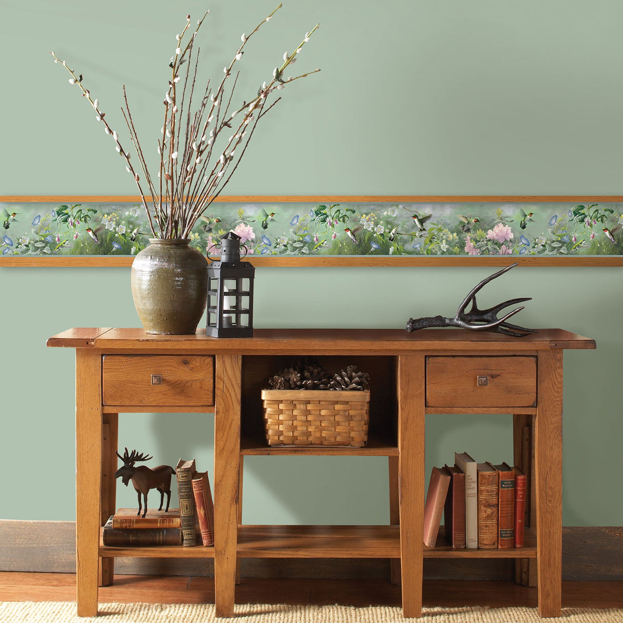 Chesapeake 3118-48531B Ruby Multicolor Garden Border