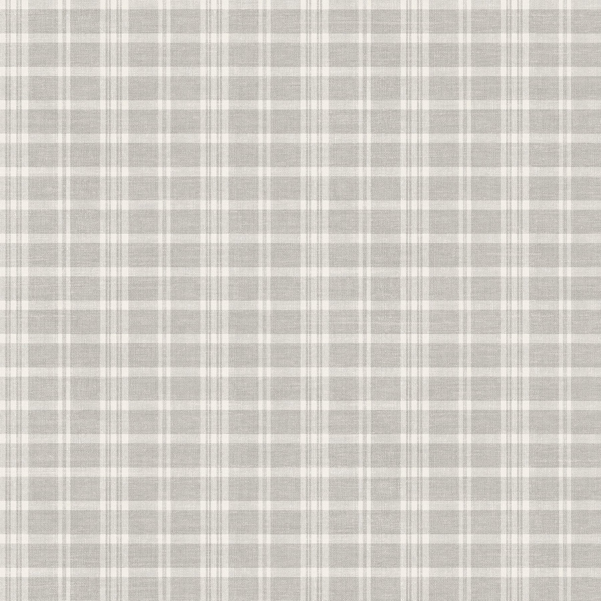 Chesapeake 3119-02145 Tristan Light Grey Prairie Gingham Wallpaper