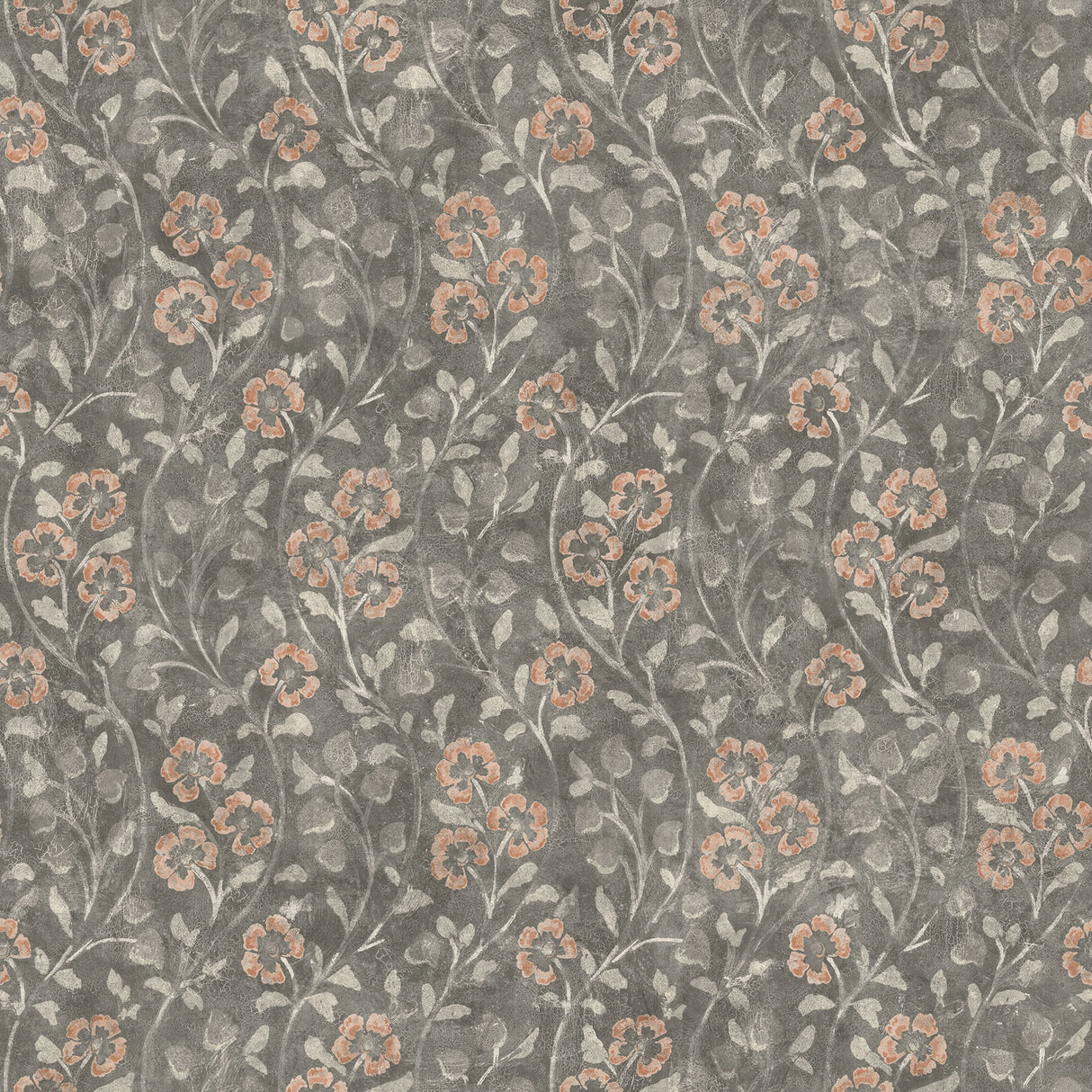 Chesapeake 3119-13054 Patsy Charcoal Floral Wallpaper