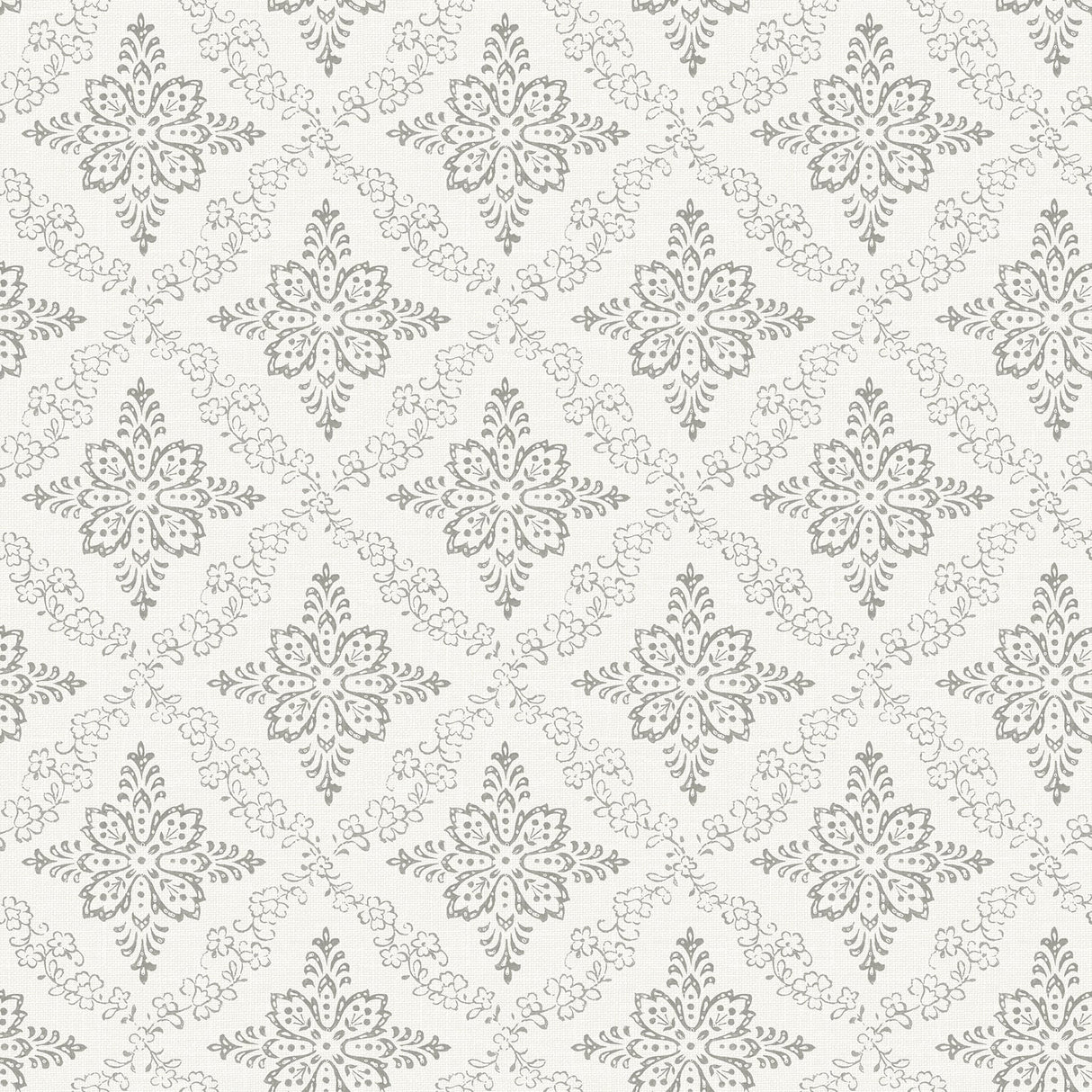 Chesapeake 3119-13531 Wynonna Light Grey Geometric Floral Wallpaper