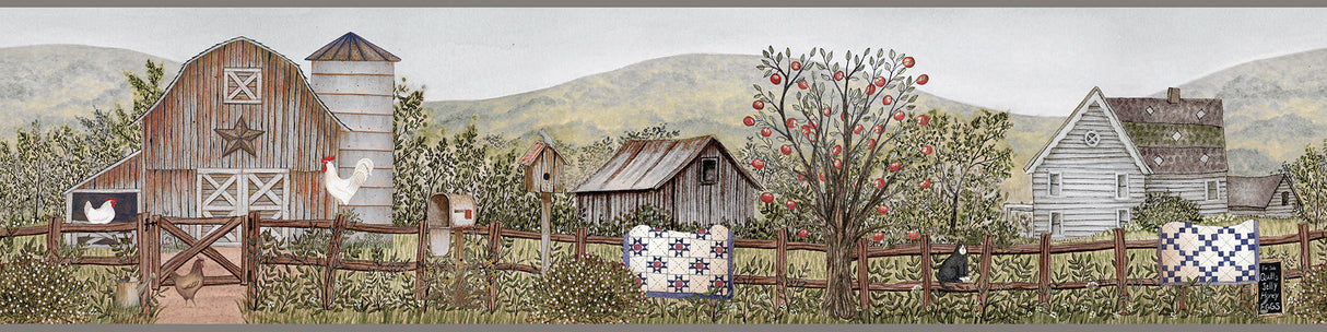 Chesapeake 3119-13571B Clarksville Green Farm Border