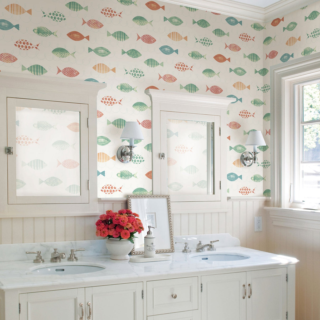Chesapeake 3120-12041 Key West Orange Sea Fish Wallpaper