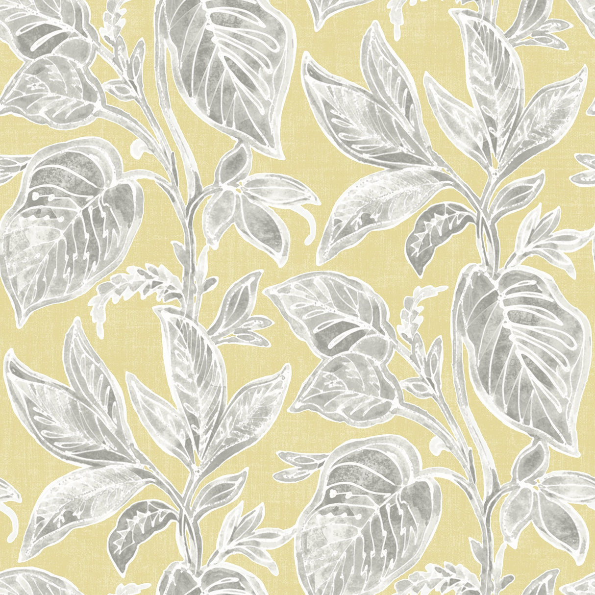 Chesapeake 3120-13622 Mangrove Yellow Botanical Wallpaper