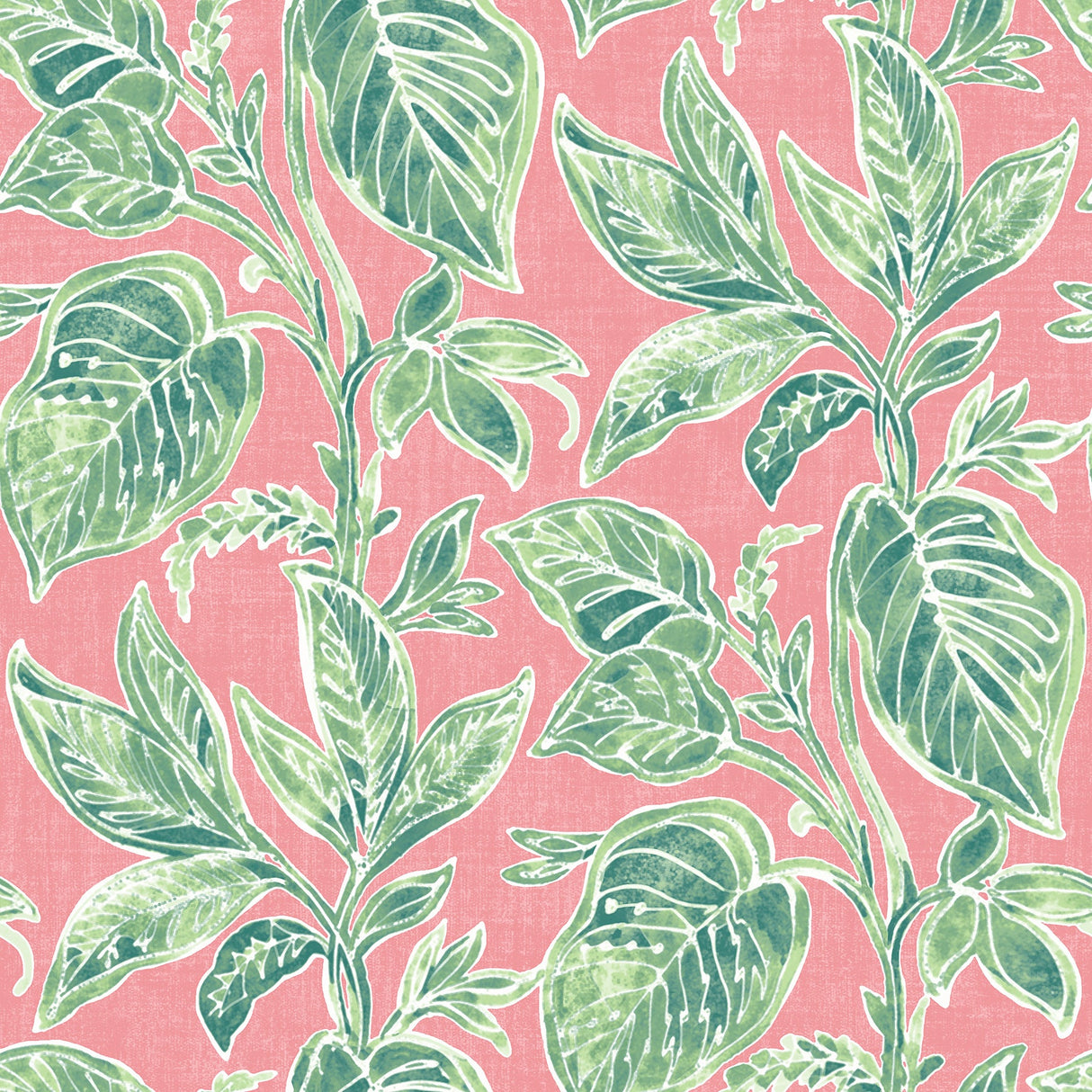 Chesapeake 3120-13624 Mangrove Pink Botanical Wallpaper