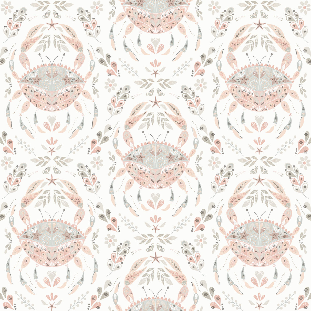 Chesapeake 3120-13641 Annapolis Coral Crustation Wallpaper