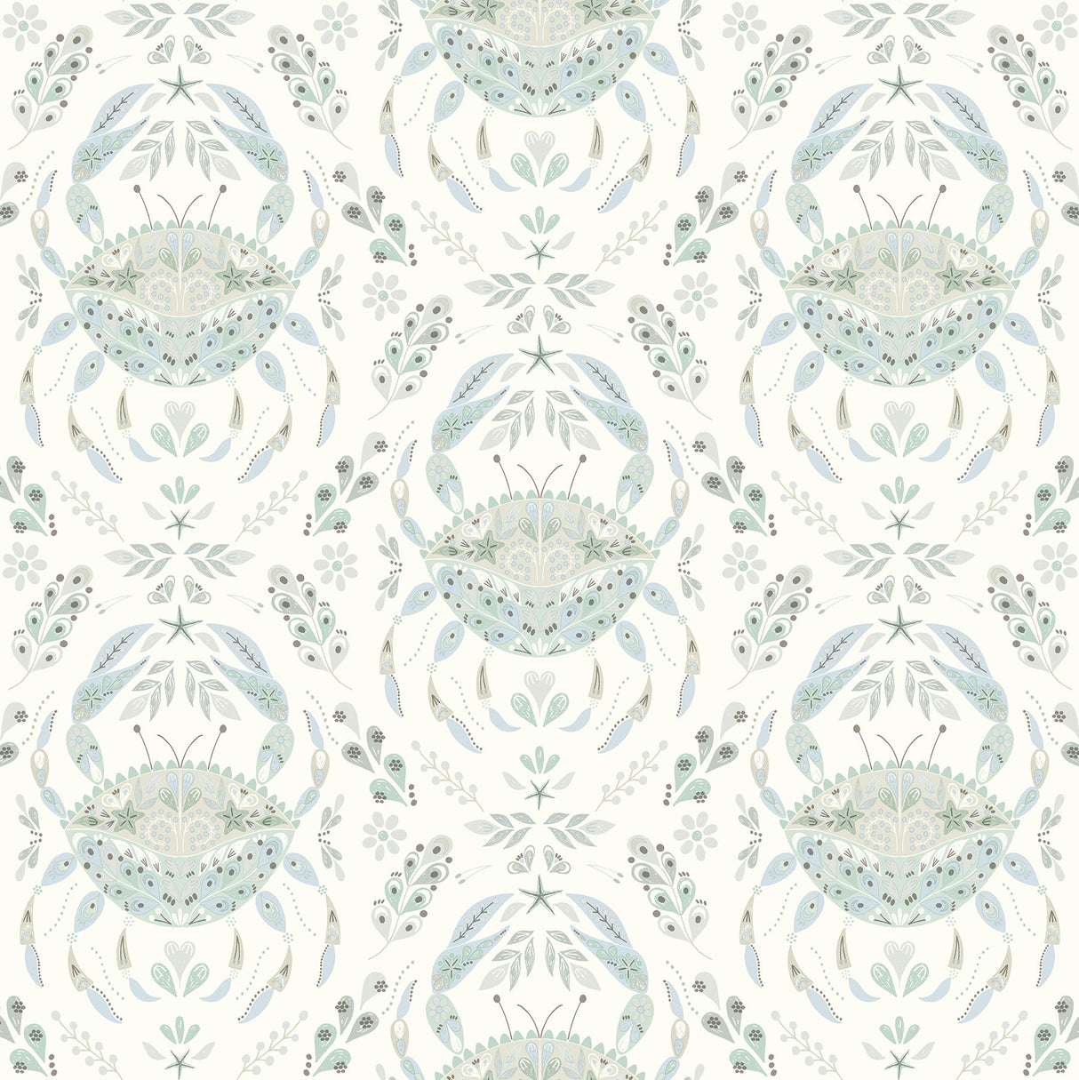 Chesapeake 3120-13642 Annapolis Teal Crustation Wallpaper