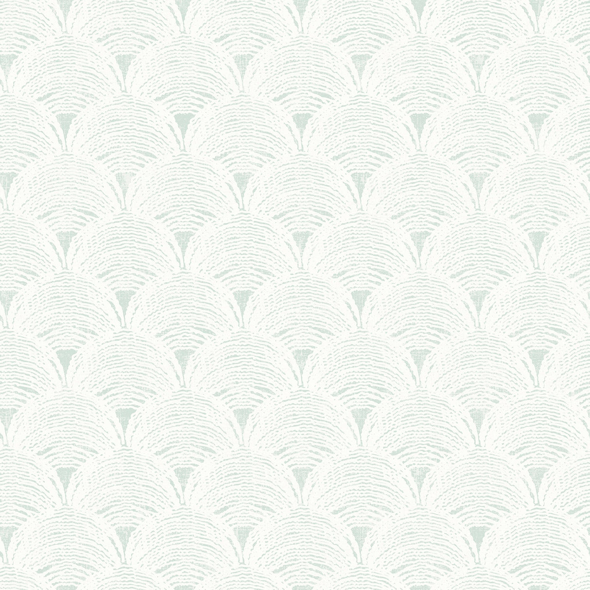 Chesapeake 3120-13652 Santiago Teal Scalloped Wallpaper