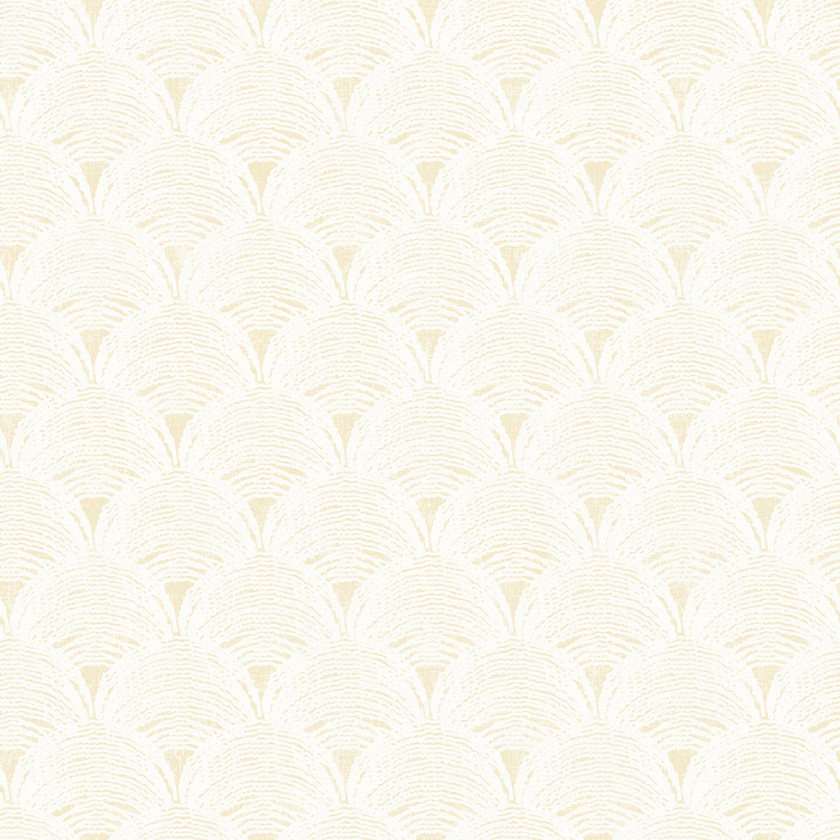 Chesapeake 3120-13653 Santiago Yellow Scalloped Wallpaper