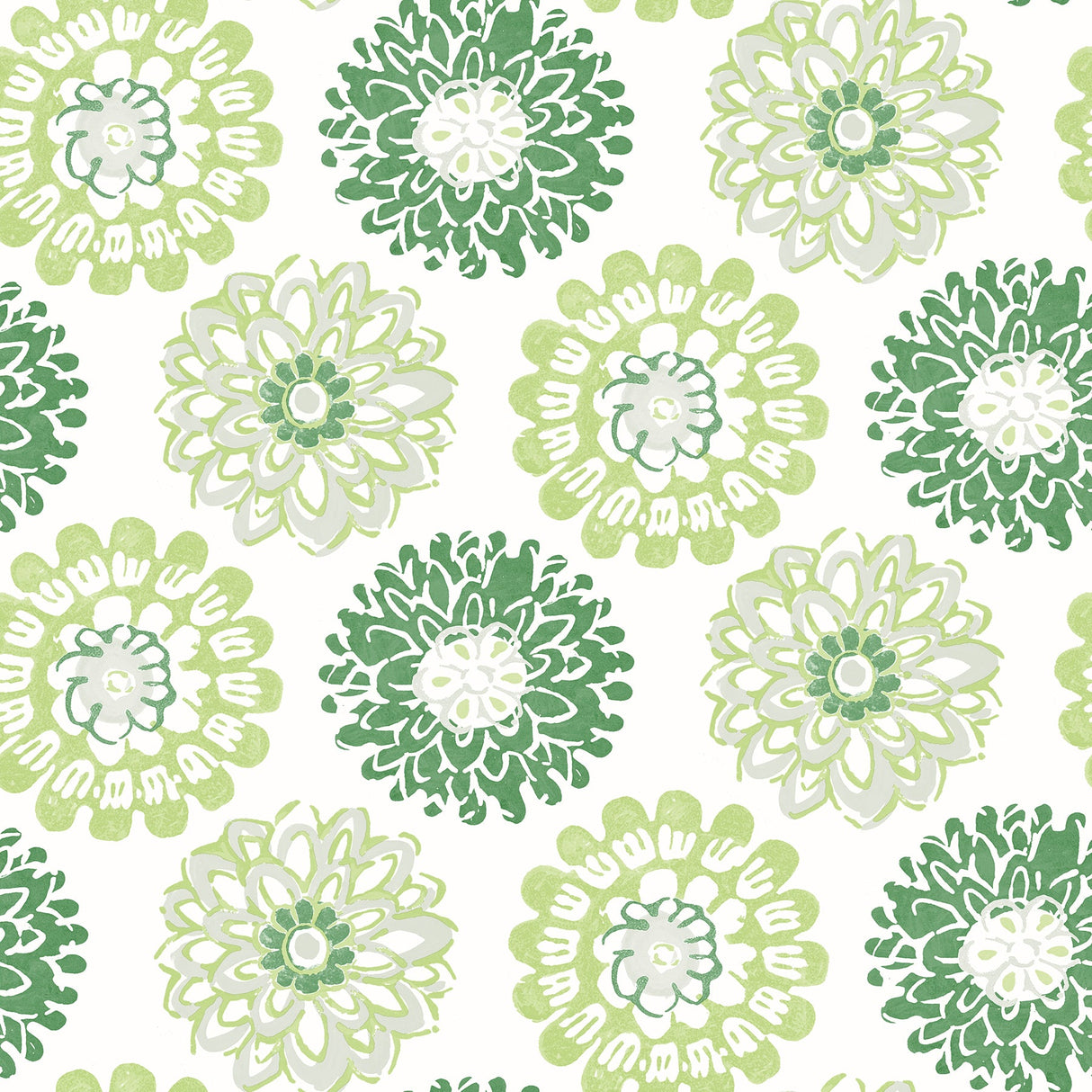 Chesapeake 3120-13702 Sunkissed Green Floral Wallpaper