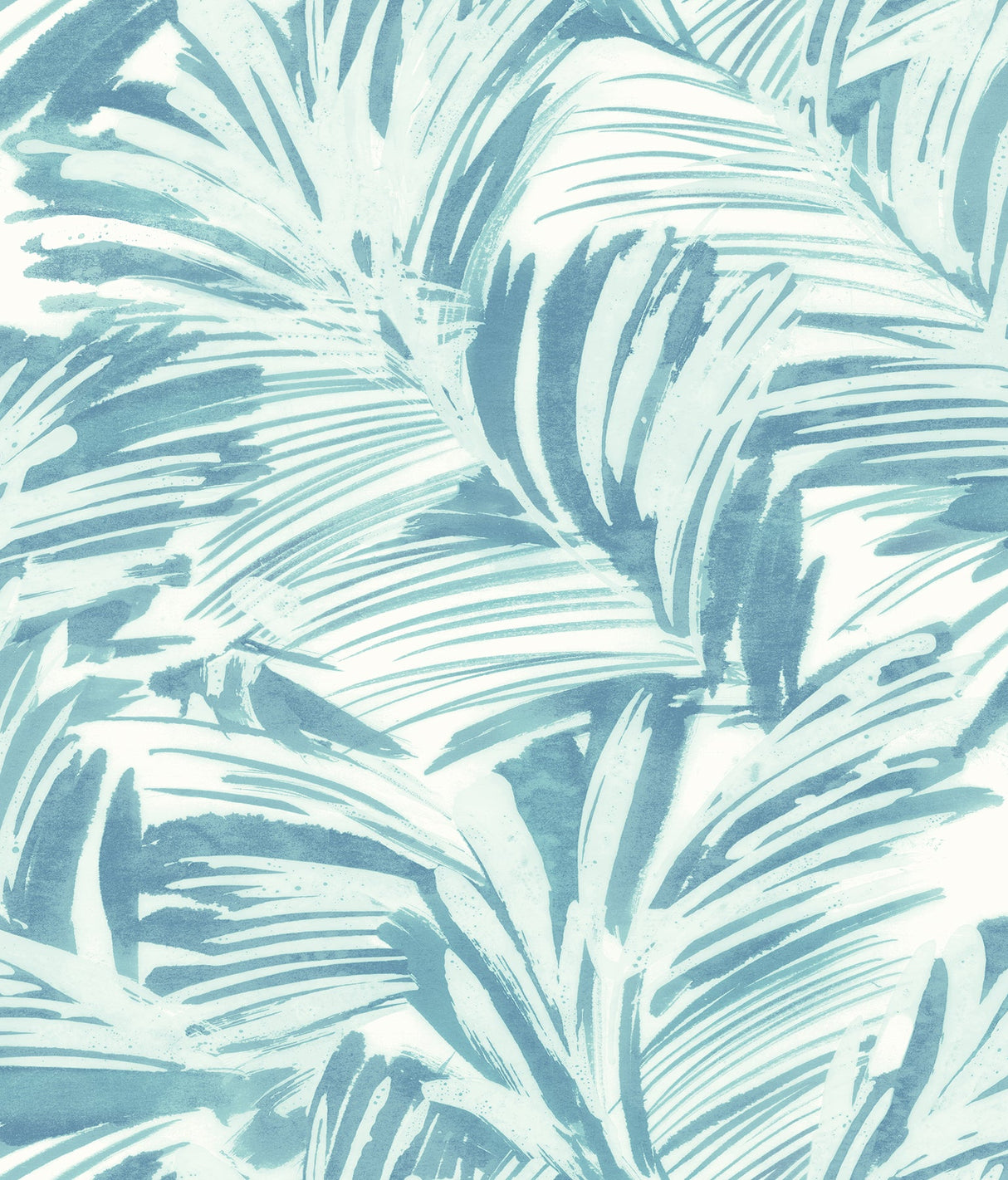 Chesapeake 3120-13711 Chaparral Aqua Fronds Wallpaper