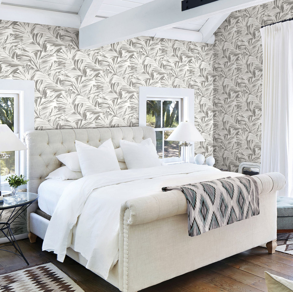 Chesapeake 3120-13713 Chaparral Grey Fronds Wallpaper