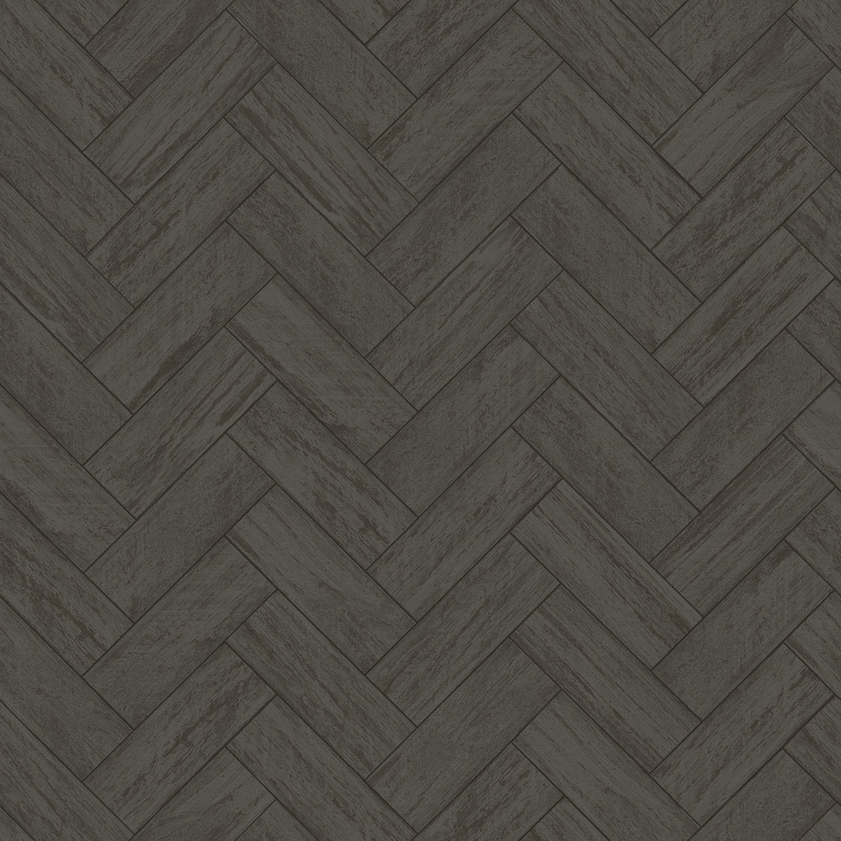 Chesapeake 3123-10110 Kaliko Dark Grey Wood Herringbone Wallpaper