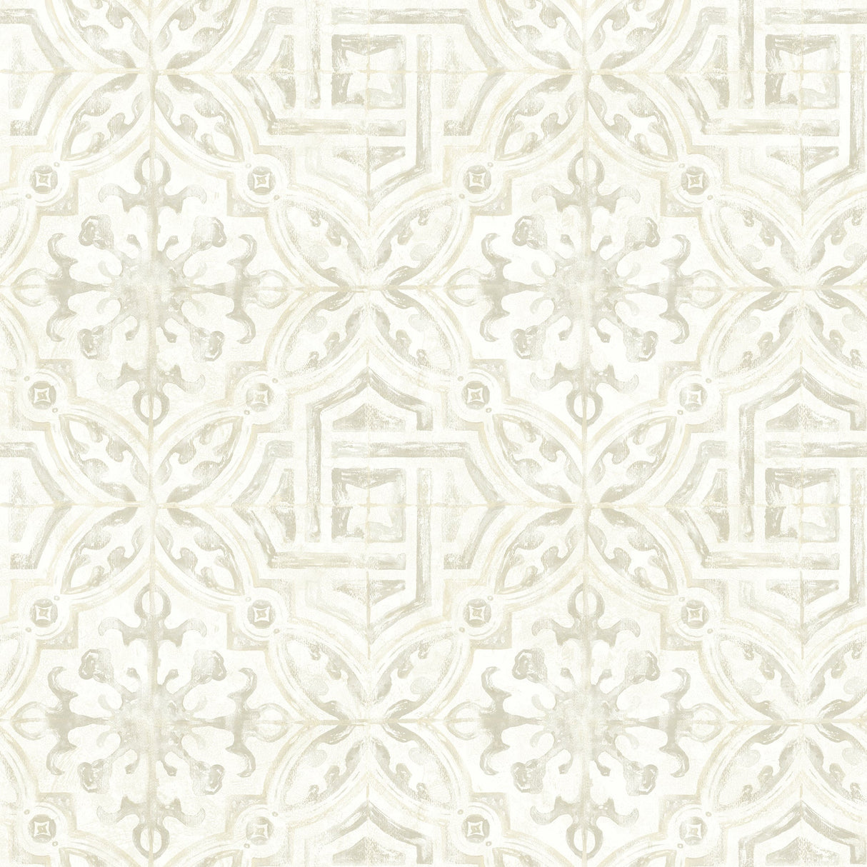 Chesapeake 3123-12333 Sonoma Cream Spanish Tile Wallpaper
