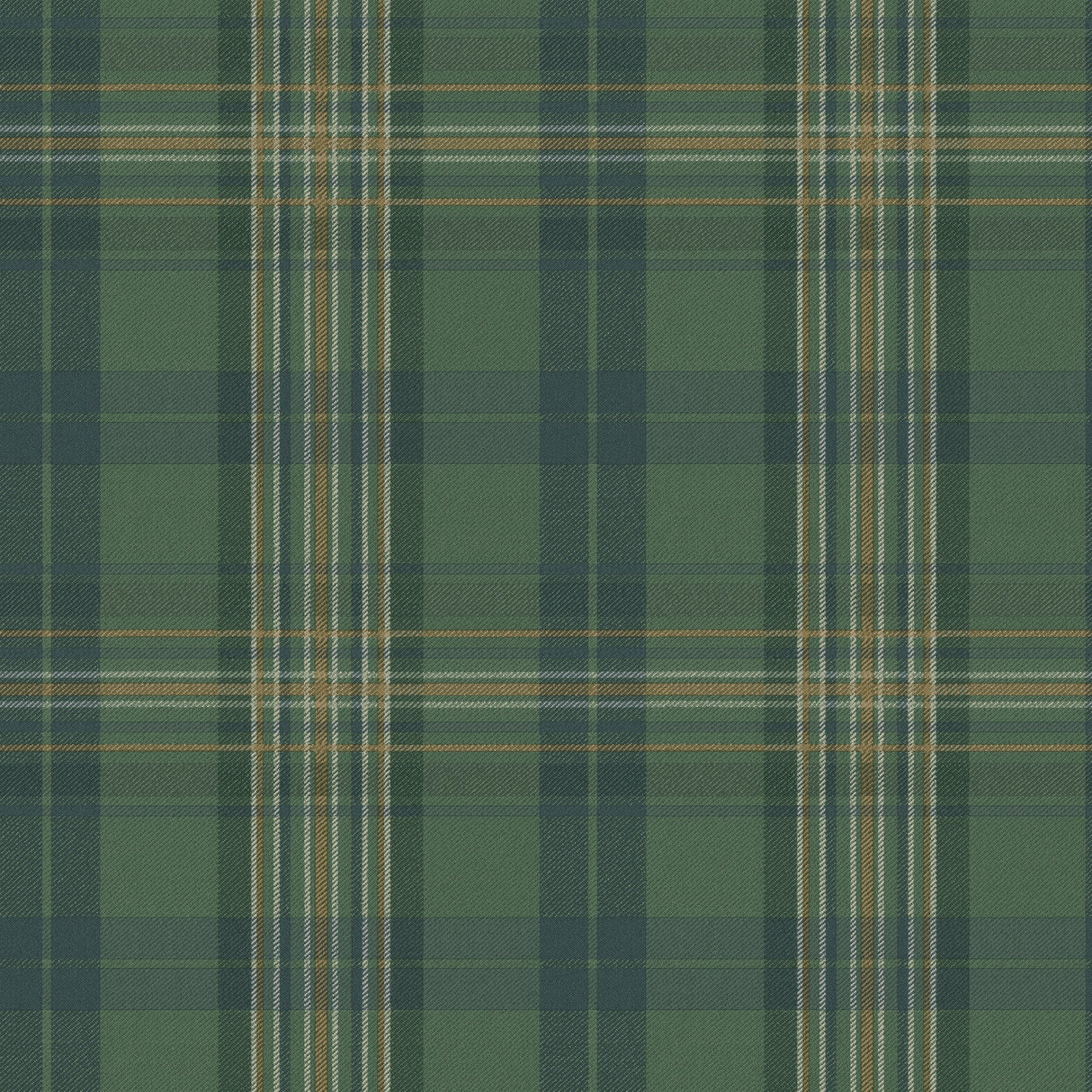 Chesapeake 3123-330212 Austin Green Plaid Wallpaper