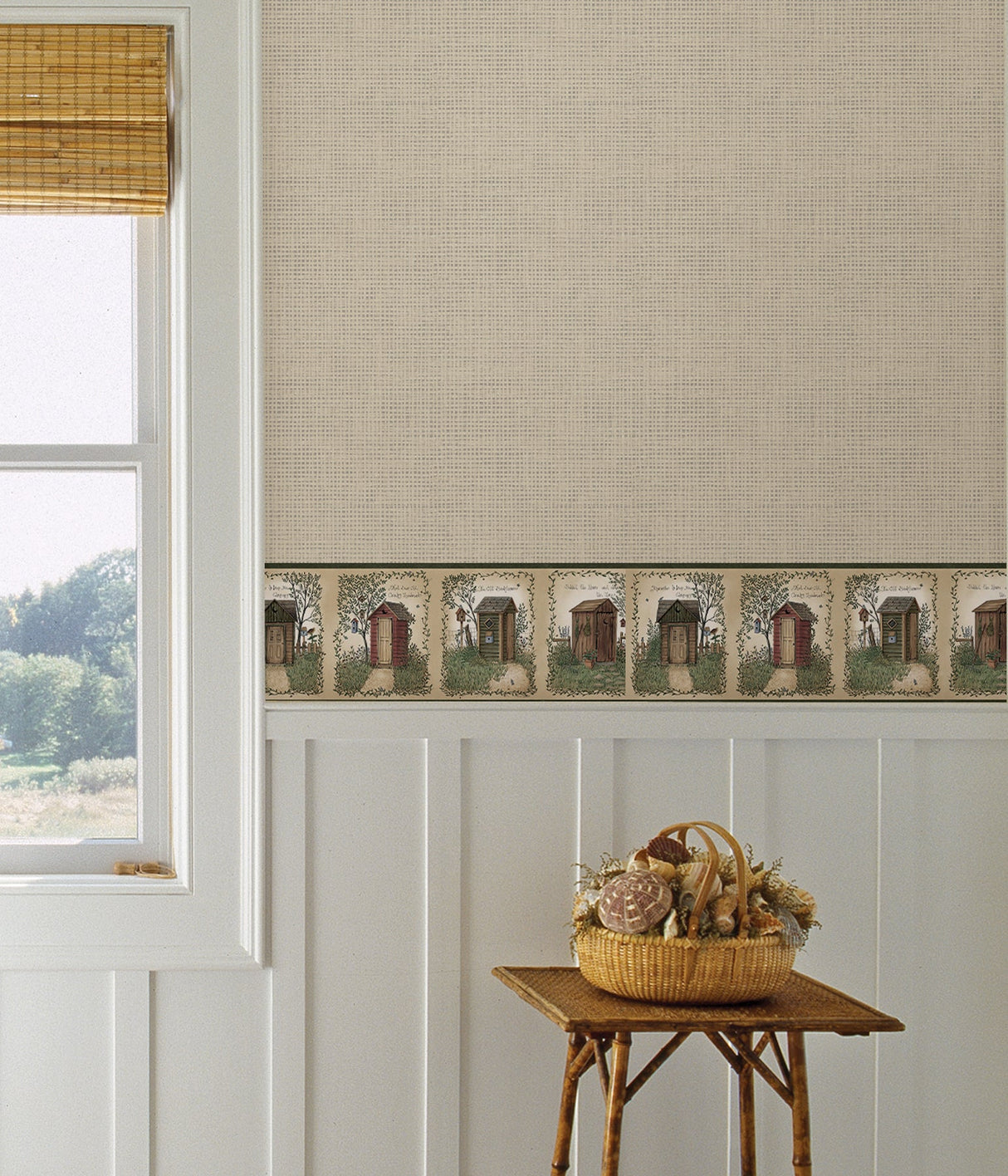 Chesapeake 3123-50321 Fisher Sage Outhouses Border