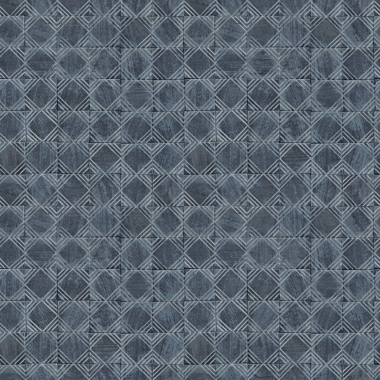 Chesapeake 3125-72306 Button Block Navy Geometric Wallpaper