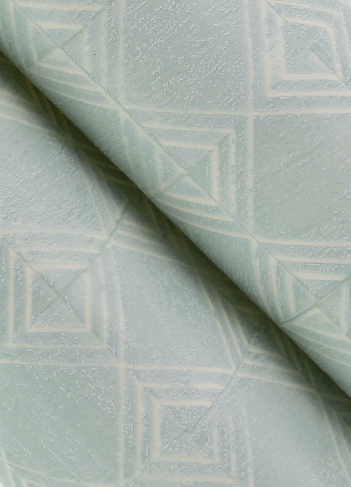 Chesapeake 3125-72308 Button Block Aqua Geometric Wallpaper