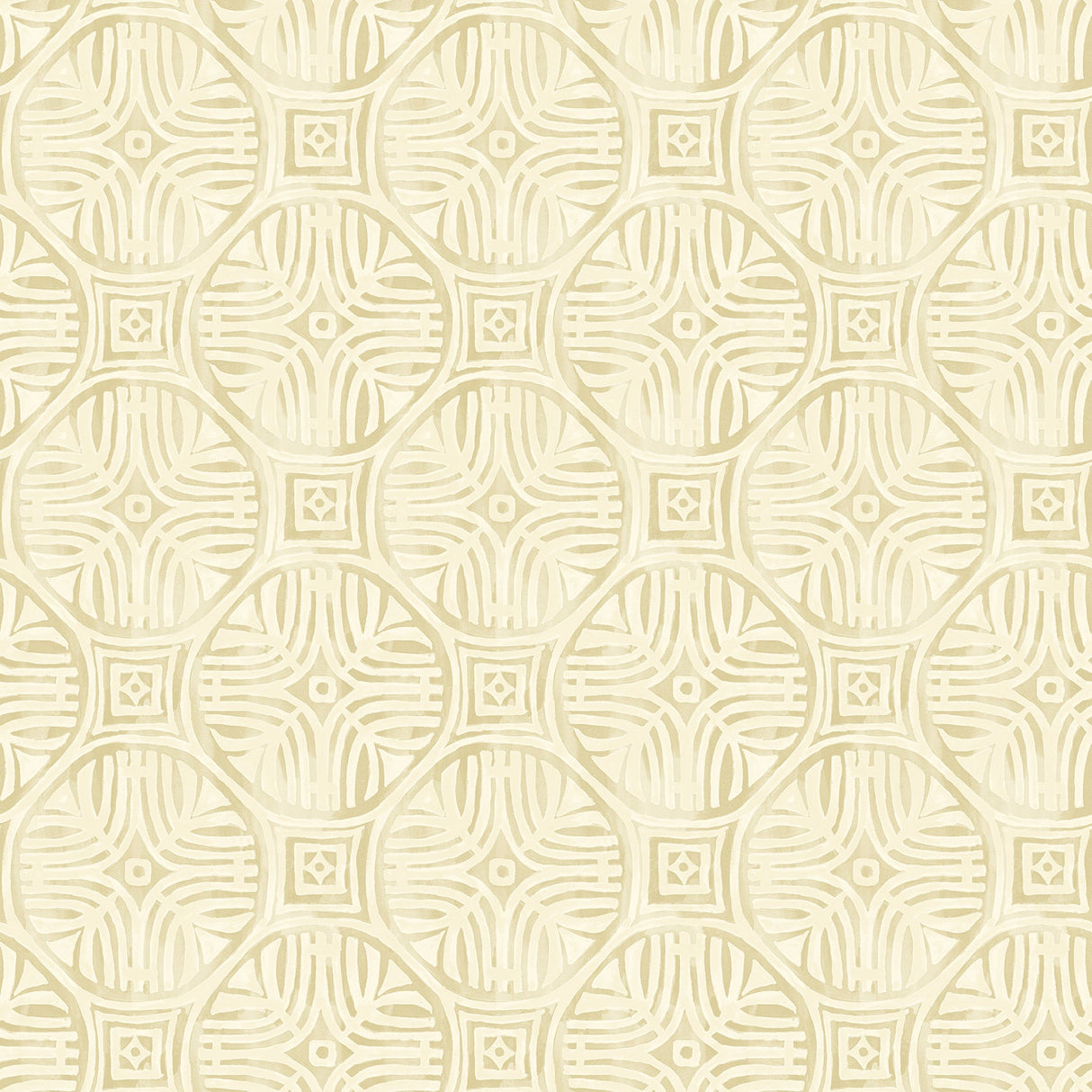 Chesapeake 3125-72312 Sandee Butter Medallion Wallpaper