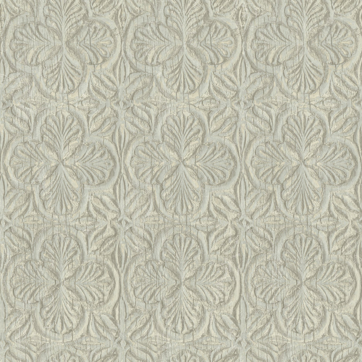 Chesapeake 3125-72332 Karachi Light Blue Wooden Damask Wallpaper
