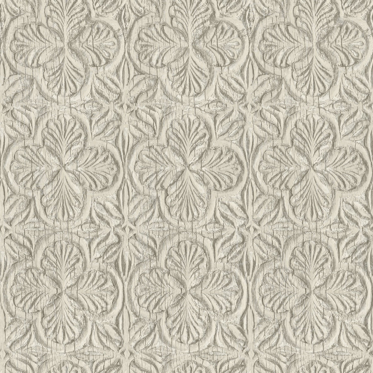 Chesapeake 3125-72336 Karachi Taupe Wooden Damask Wallpaper