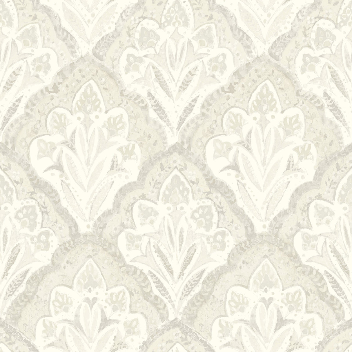 Chesapeake 3125-72339 Mimir Dove Quilted Damask Wallpaper