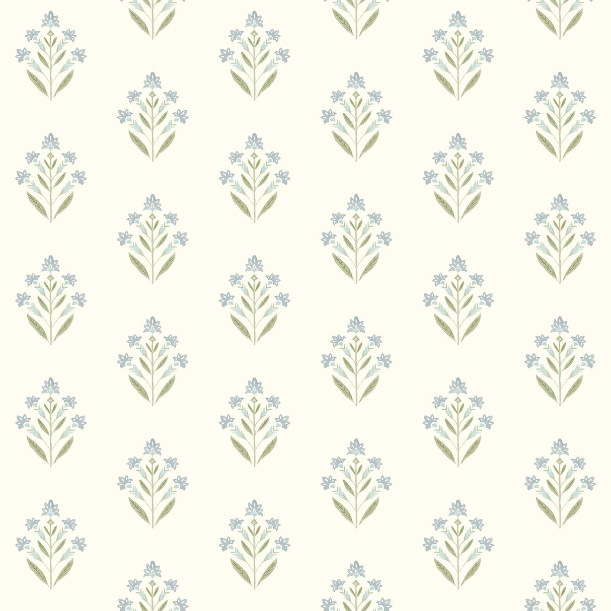 Chesapeake 3125-72351 Kova Aquamarine Floral Crest Wallpaper