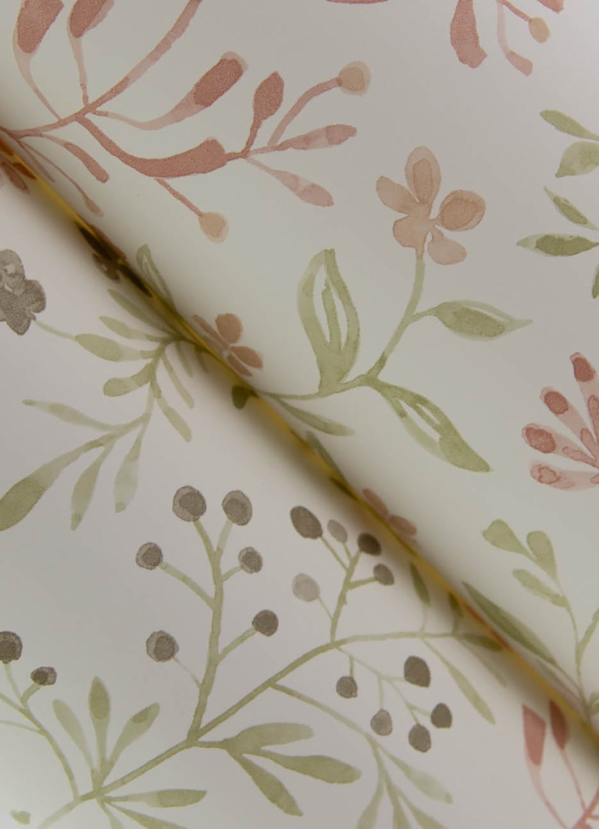 Chesapeake 3125-72355 Tarragon Blush Dainty Meadow Wallpaper