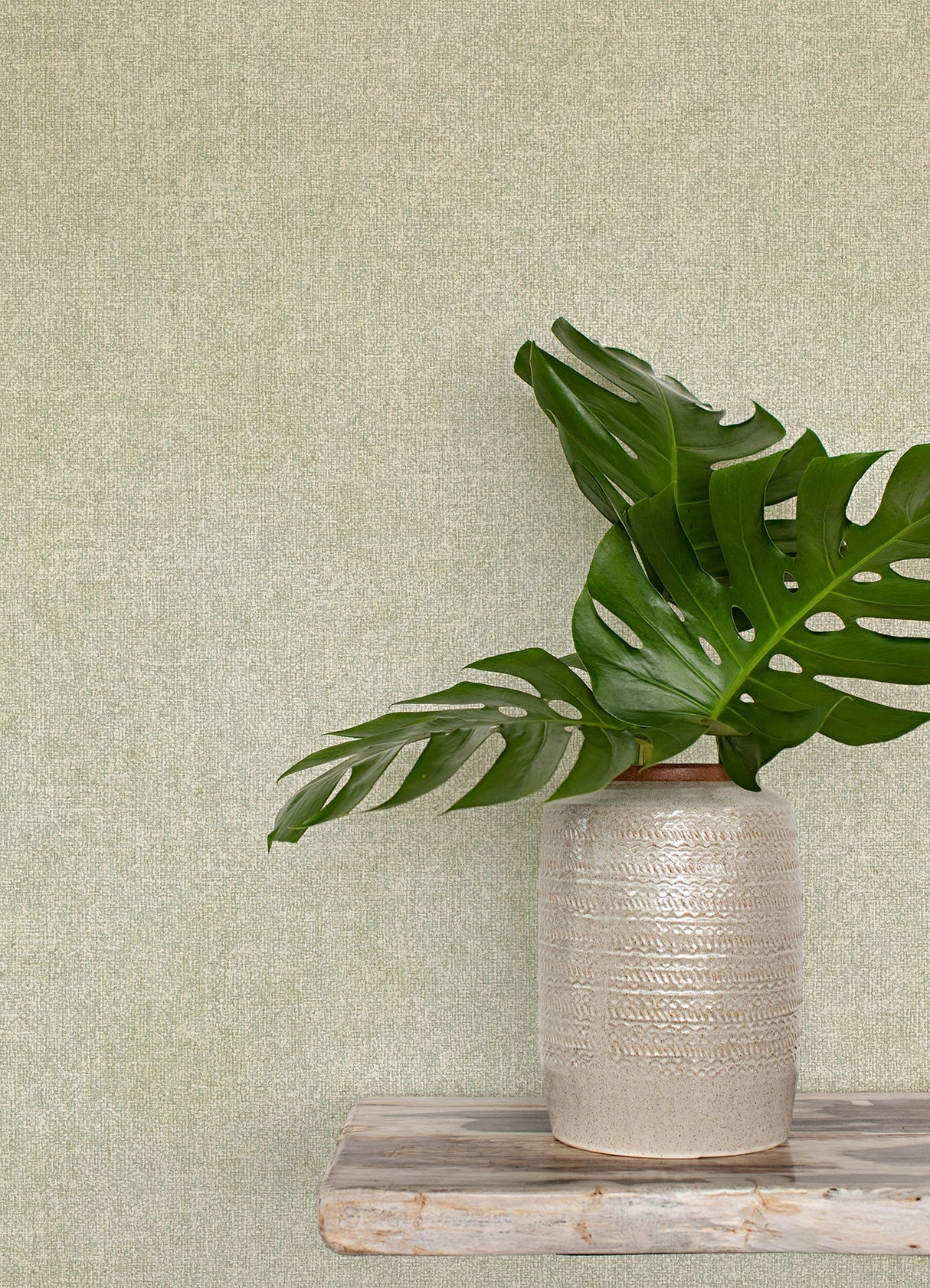 Chesapeake 3125-72361 Homespun Green Textured Wallpaper