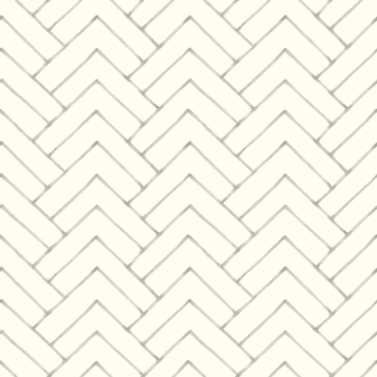 Chesapeake 3125-72364 Oswin Grey Tiered Herringbone Wallpaper