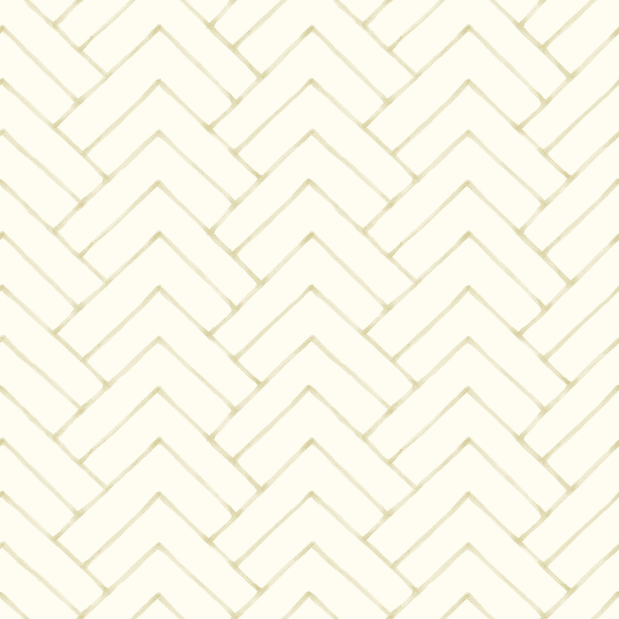 Chesapeake 3125-72365 Oswin Light Yellow Tiered Herringbone Wallpaper