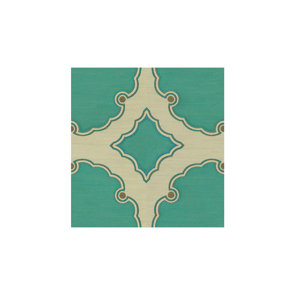 KRAVET COUTURE 31272.13.0 INTERPRETATION TURQUOISE Fabric - Eade's Wallpaper