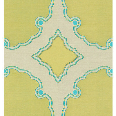 KRAVET COUTURE 31272.313.0 INTERPRETATION CITRON TEAL Fabric - Eade's Wallpaper