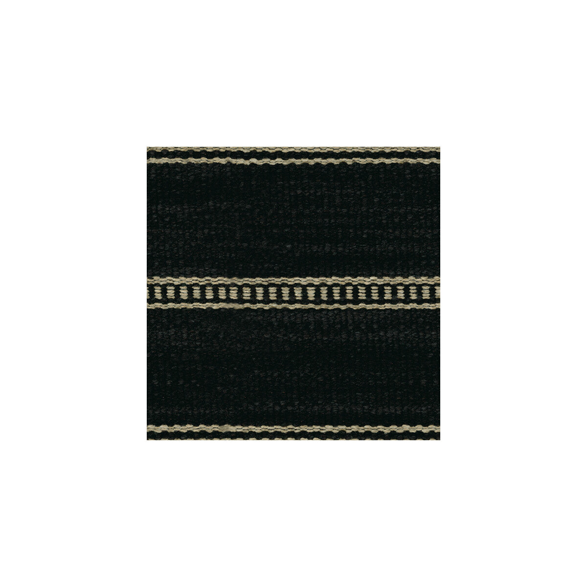 KRAVET COUTURE 31511.816.0 SADDLE STRIPE ONYX Fabric - Eade's Wallpaper