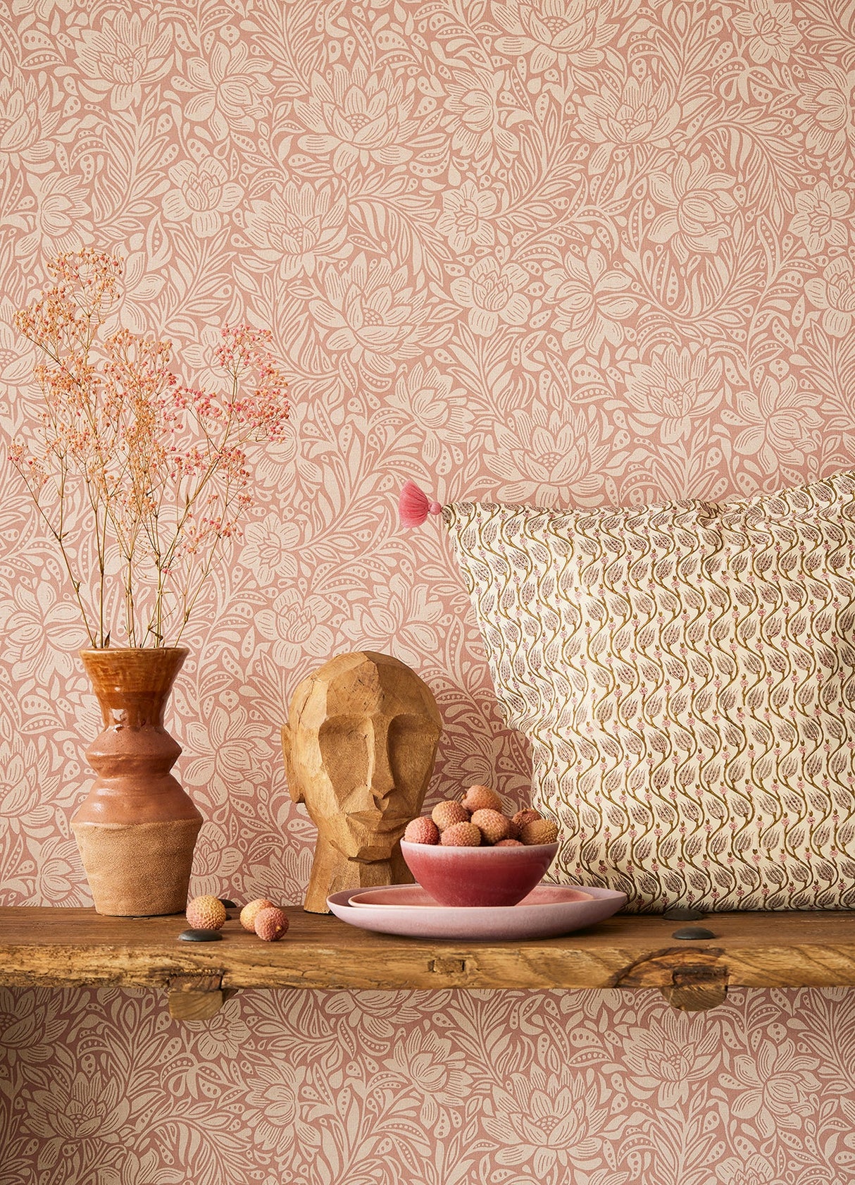 Eijffinger 316023 Zahara Coral Floral Wallpaper