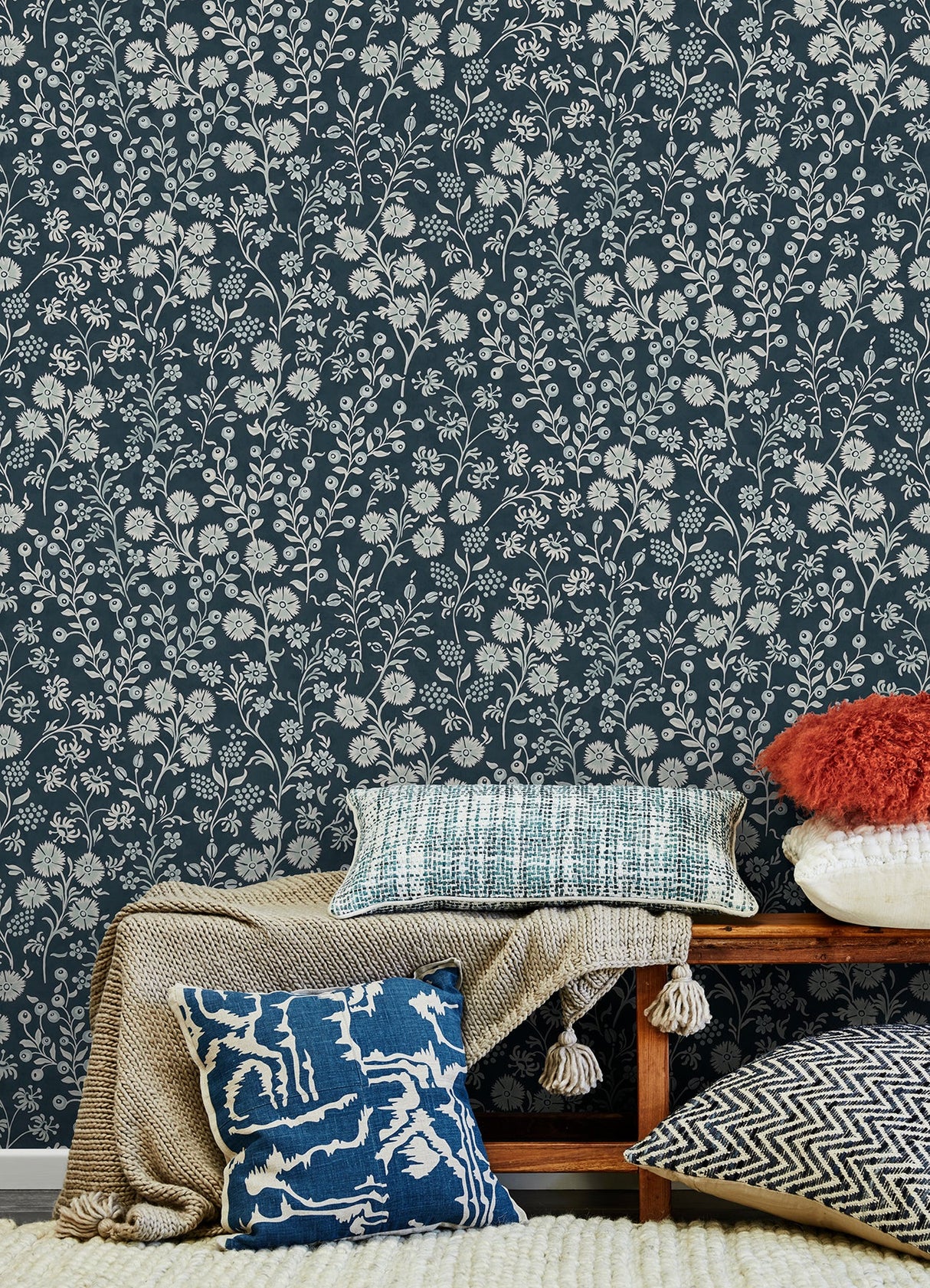 Eijffinger 316047 Liana Indigo Trail Wallpaper