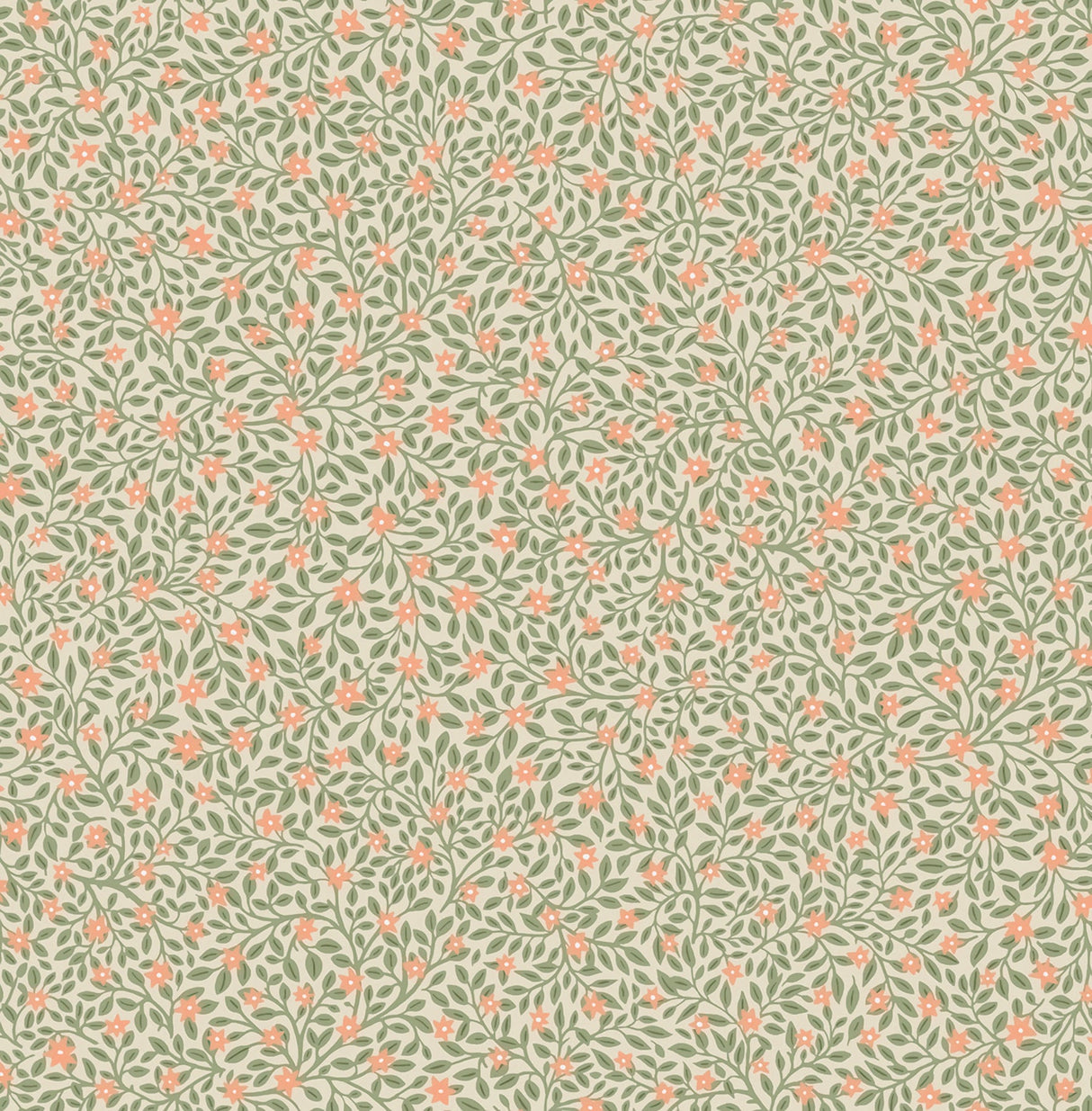 Eijffinger 316050 Marguerite Light Green Floral Wallpaper