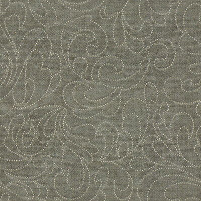 KRAVET BASICS 31967.11.0 BISOUS CIAO GENTLE GREY Fabric - Eade's Wallpaper