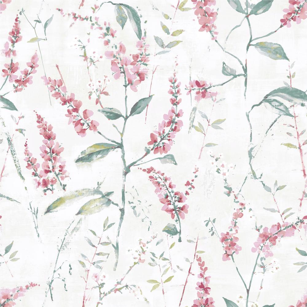 RoomMates RMK11452WP Floral Sprig Peel and Stick Wallpaper - Eade's Wallpaper