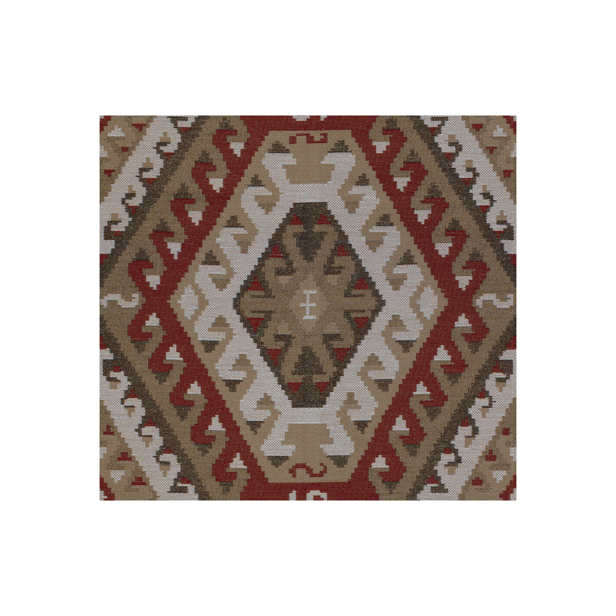 KRAVET COUTURE 32347.619.0 RUSTIC KILIM SUNDRIED RED Fabric - Eade's Wallpaper