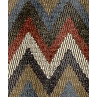 KRAVET COUTURE 32348.519.0 ARTISAN CHEVRON INDIGO Fabric - Eade's Wallpaper