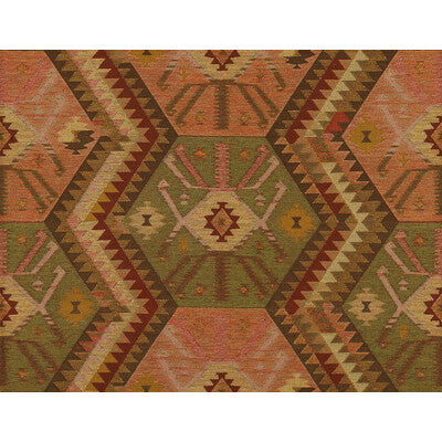 KRAVET COUTURE 32356.312.0 HERITAGE KILIM ANTIQUE Fabric - Eade's Wallpaper
