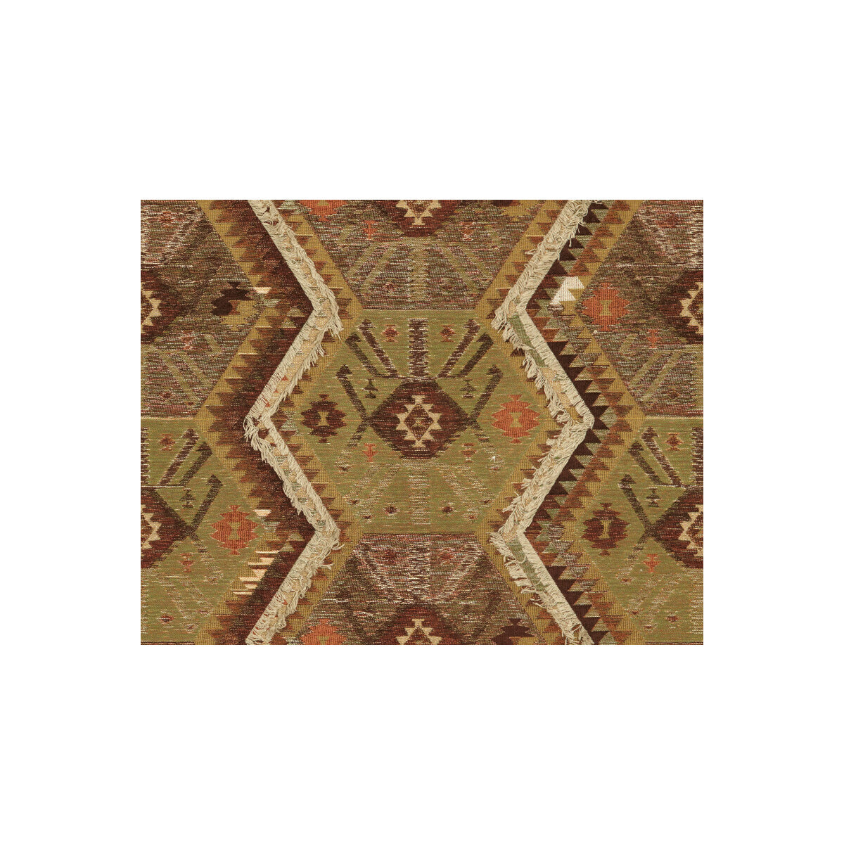 KRAVET COUTURE 32357.630.0 VINTAGE KILIM SAGE Fabric - Eade's Wallpaper