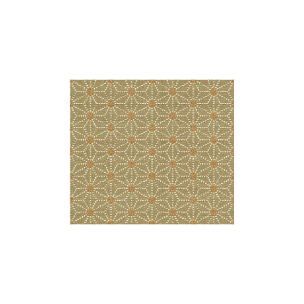 KRAVET CONTRACT 32849.1216.0 JAPONICA MANDARIN DOT Fabric - Eade's Wallpaper