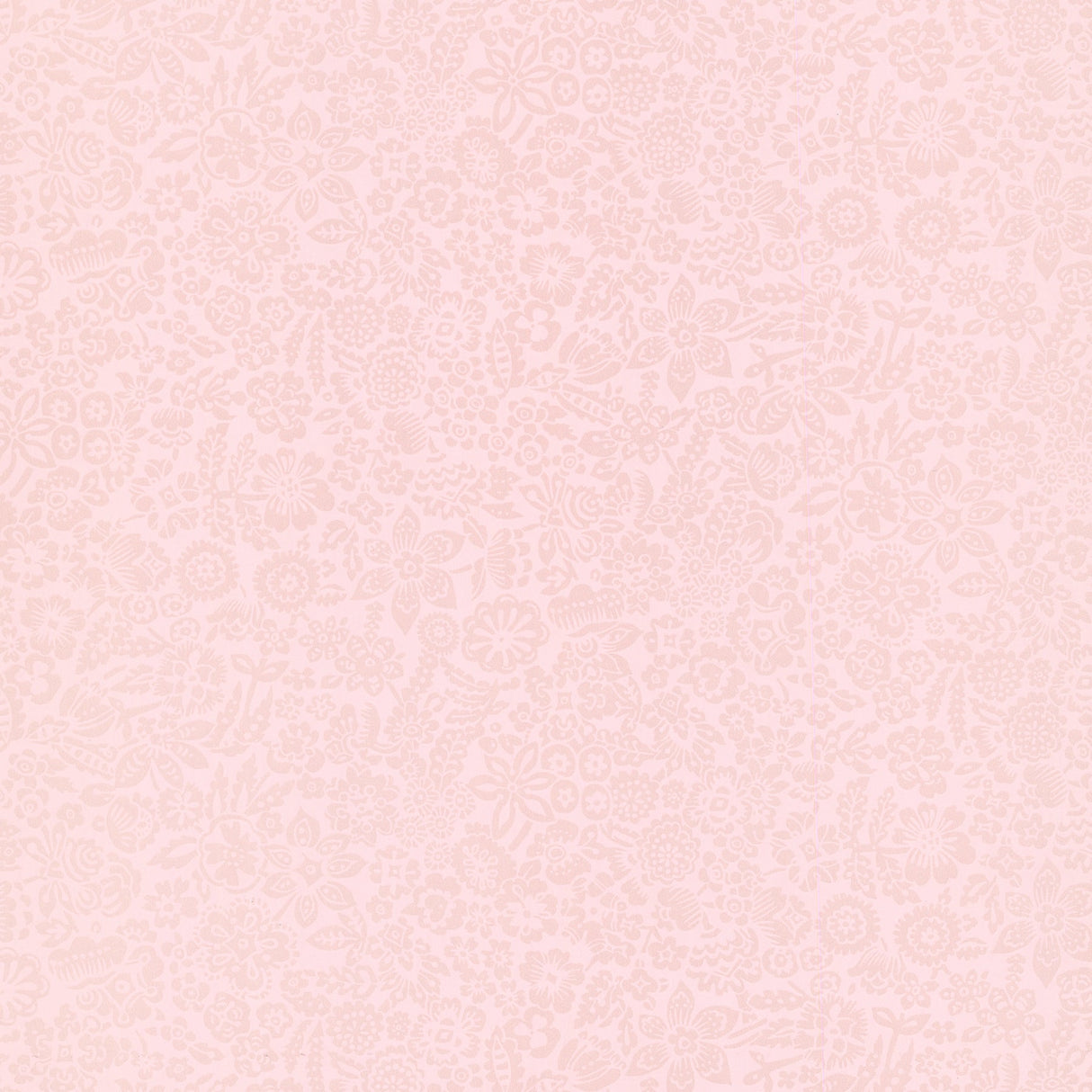 Eijffinger 330211 Majorca Light Pink Vivacious Floral Relief Wallpaper