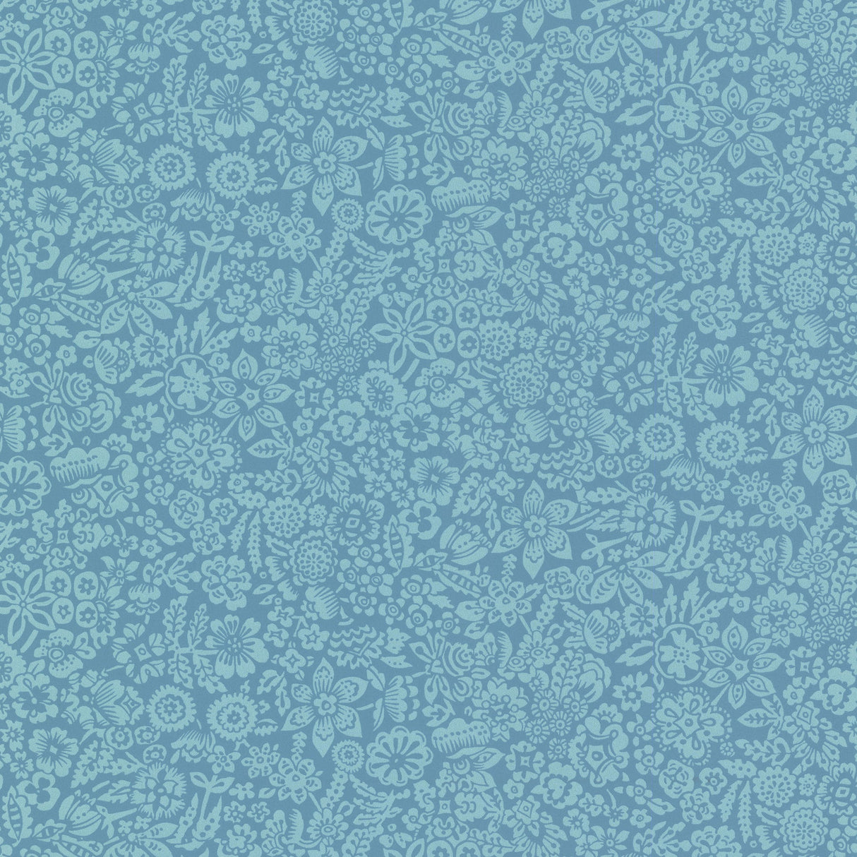 Eijffinger 330212 Majorca Aqua Vivacious Floral Relief Wallpaper