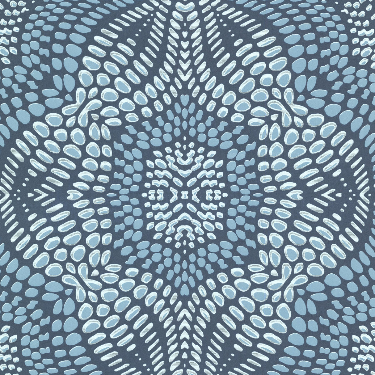Eijffinger 330216 Iberian Aqua Fractal Geometric Wallpaper