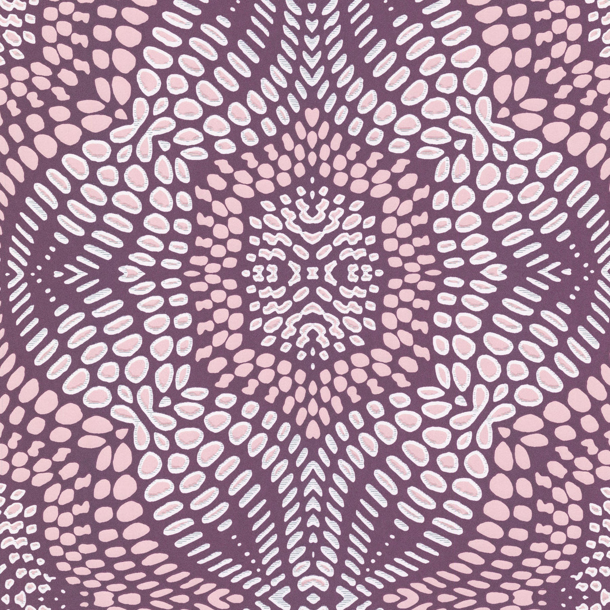 Eijffinger 330217 Iberian Purple Fractal Geometric Wallpaper