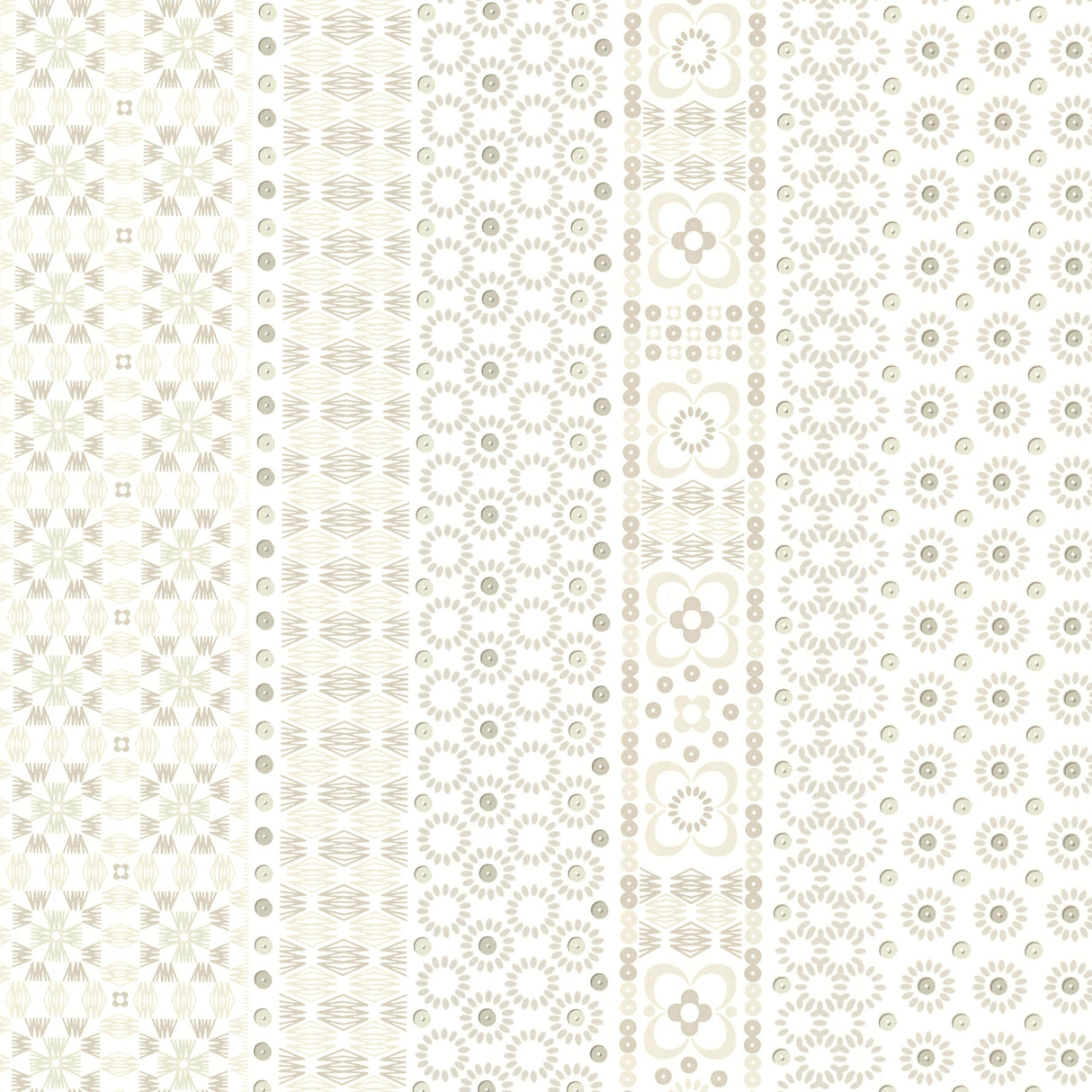 Eijffinger 330220 Conta Taupe Sequin Embroidered Stripe Wallpaper