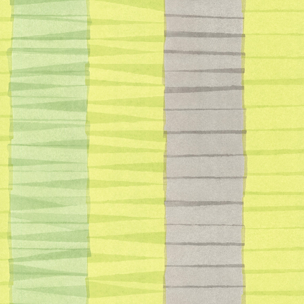 Eijffinger 330230 Cala Nova Green Layered Crepe Stripe Wallpaper